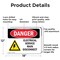 Signmission Electrical Service Main Disconnect Danger Sign, Aluminum, 18in W x 12in L, 2PK OS-2PACK-DS-A-1218-L-2214 - alternate 2